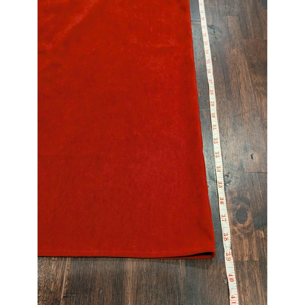 Vintage 90s Amanda Smith Red Velvet Maxi Dress Womens 12 Sleeveless Evening - Picture 6 of 6